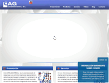 Tablet Screenshot of cagcanalizaciones.com